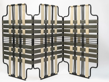 VENIER - Leather and metal screen by La Manufacture - view 2